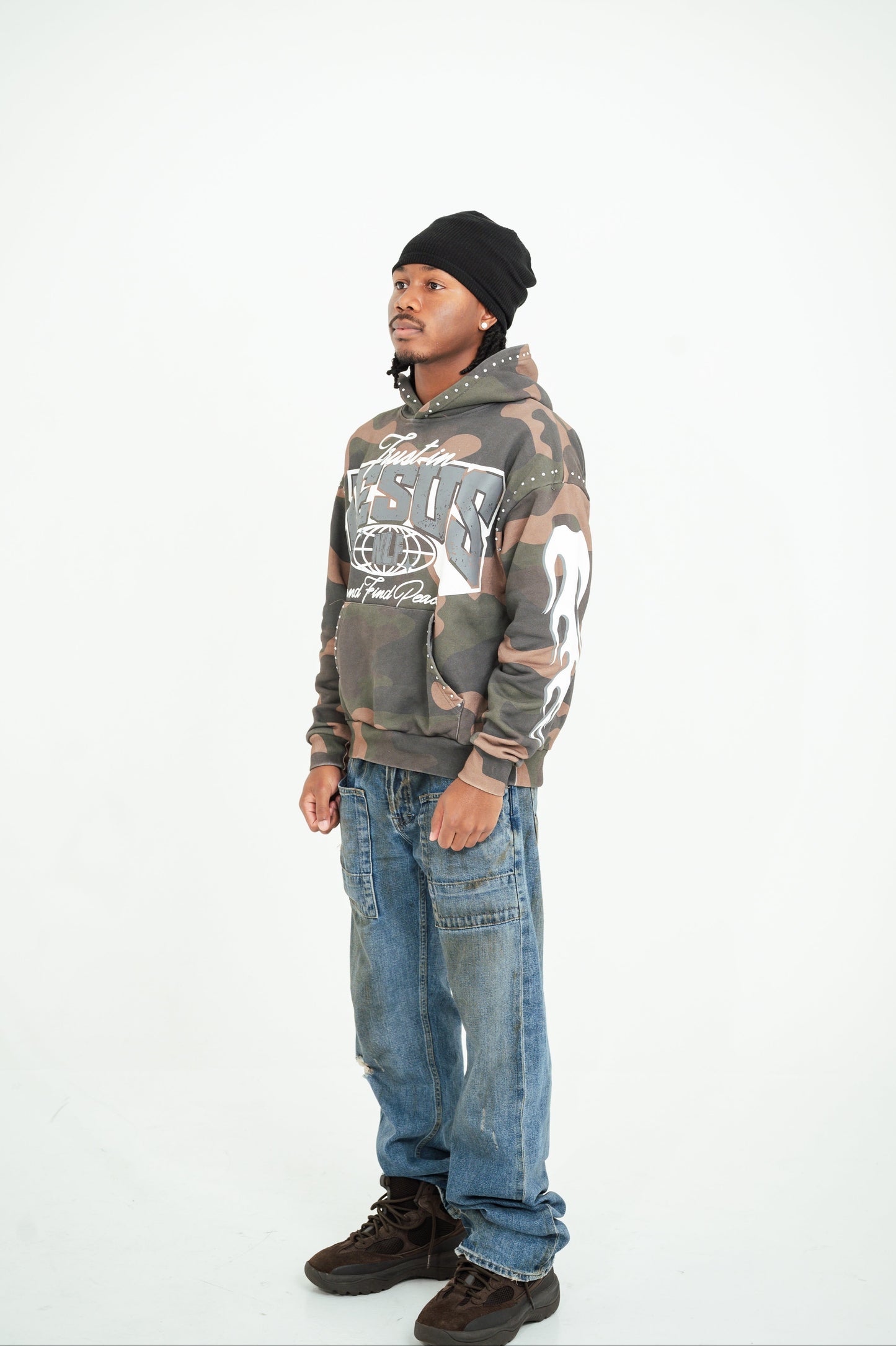 "Trust In Jesus" Hoodie Camo