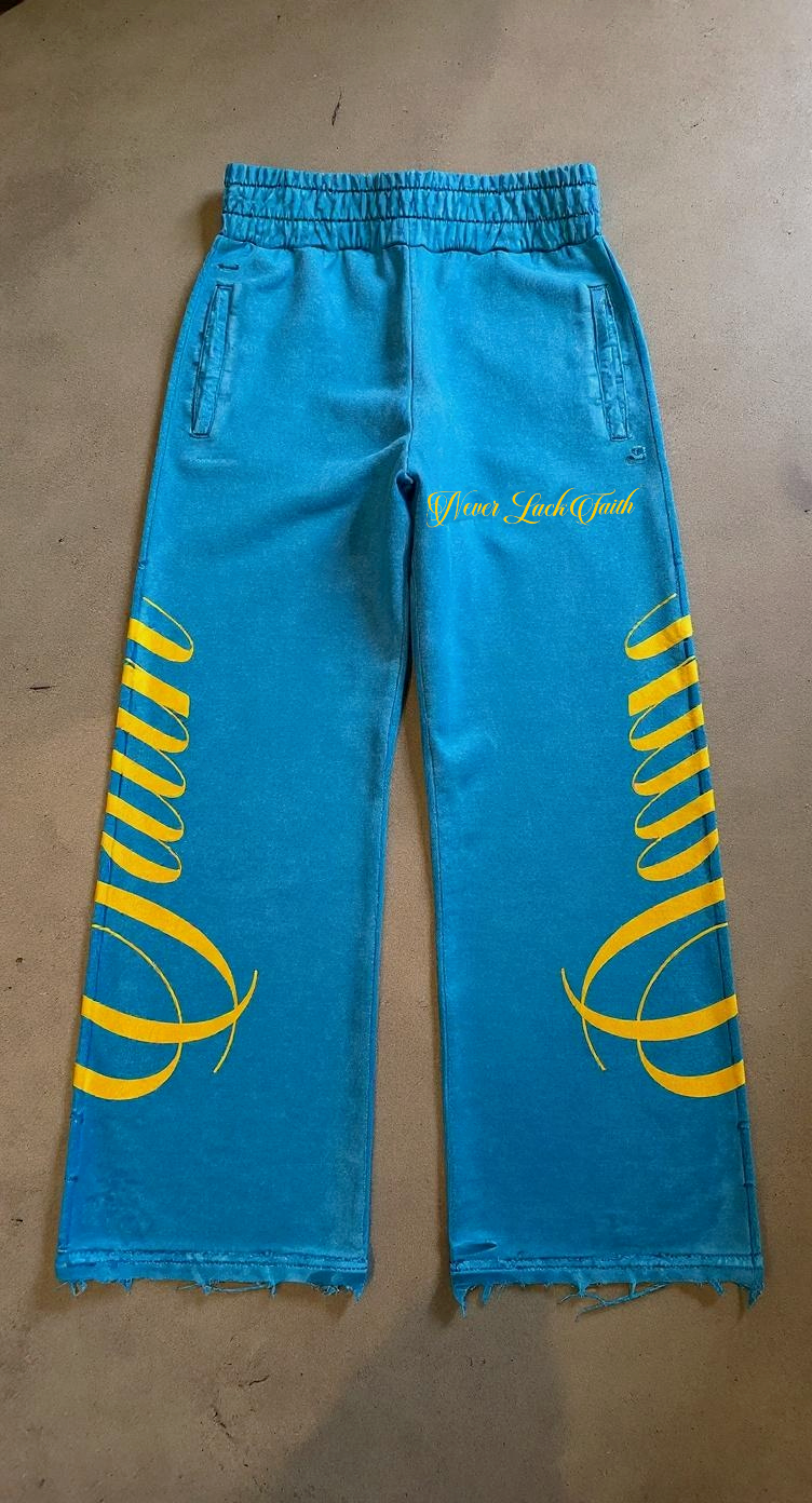 "NLF" Blue Sweatpants