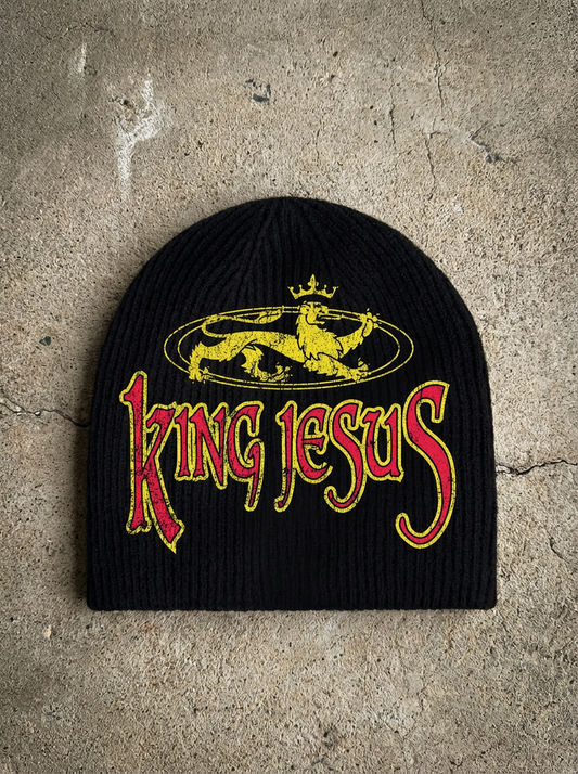 "King Jesus" Black Beanie