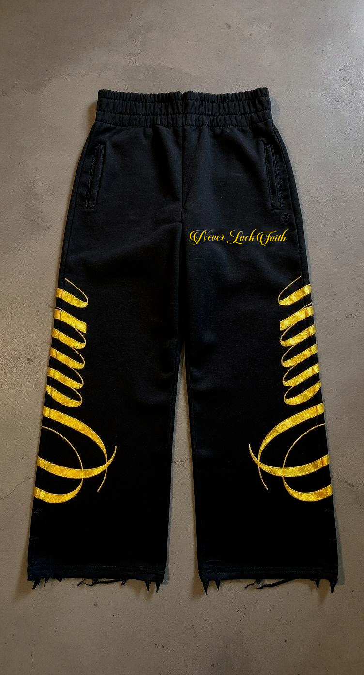 "NLF" Black Sweatpants